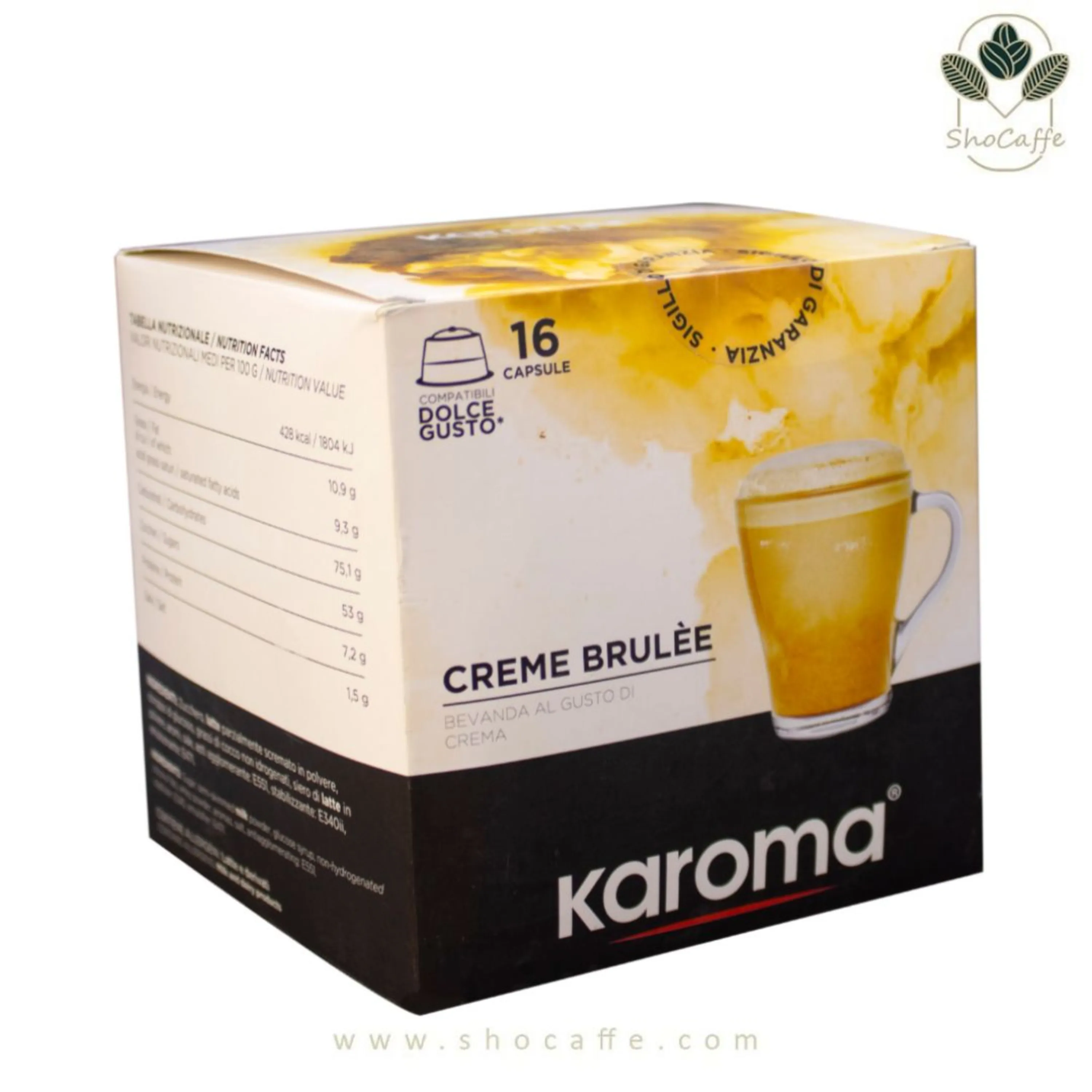کپسول قهوه دولچه گوستو کاروما کرم بروله Karoma Creme Brulee